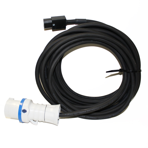 RALLONGE 8M POUR CHARGEUR (1 FICHE P17 MALE + 1 FICHE IEC FEMELLE)