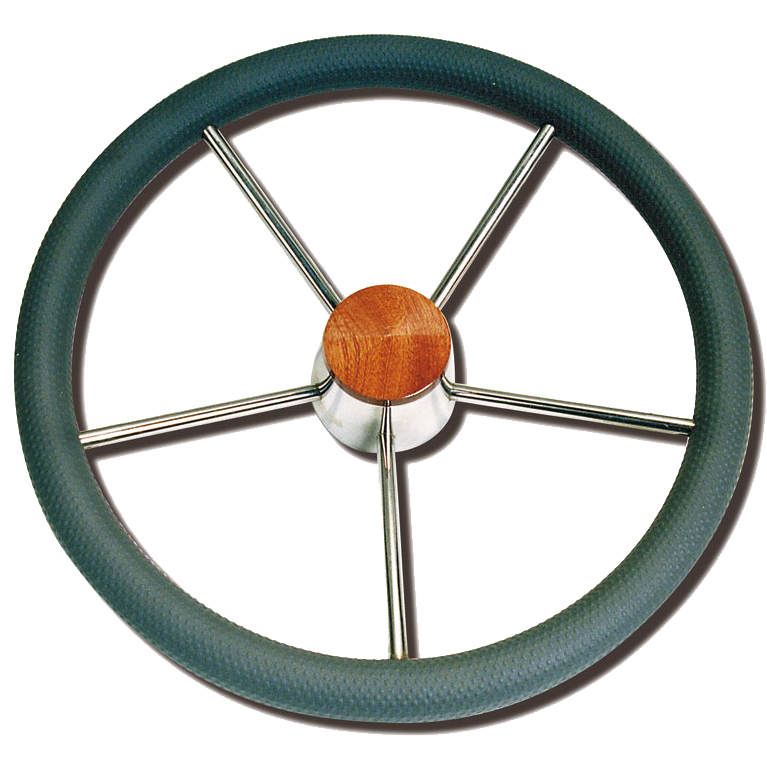 GRAY SHEATHED STEERING WHEEL