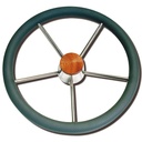 GRAY SHEATHED STEERING WHEEL