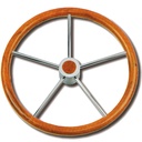 TEAK STEERING WHEEL