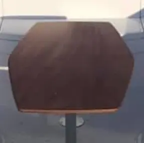 PLATEAU TABLE HEXAGONALE + 2 EMBASES SUPERIEURES EN ALU (LEGEND)