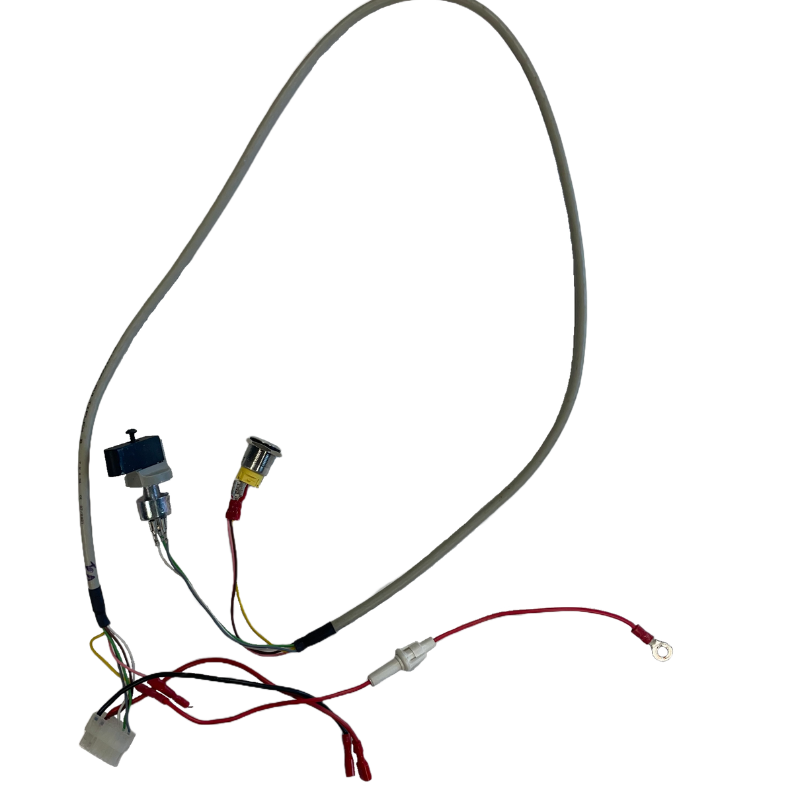 COMPLETE 12V CONTROL HARNESS FOR ENDURA50 0.65KW 3D MOTOR WITH LIGHTED PUSH-BUTTON CONTACTOR (ACE/ACE2)