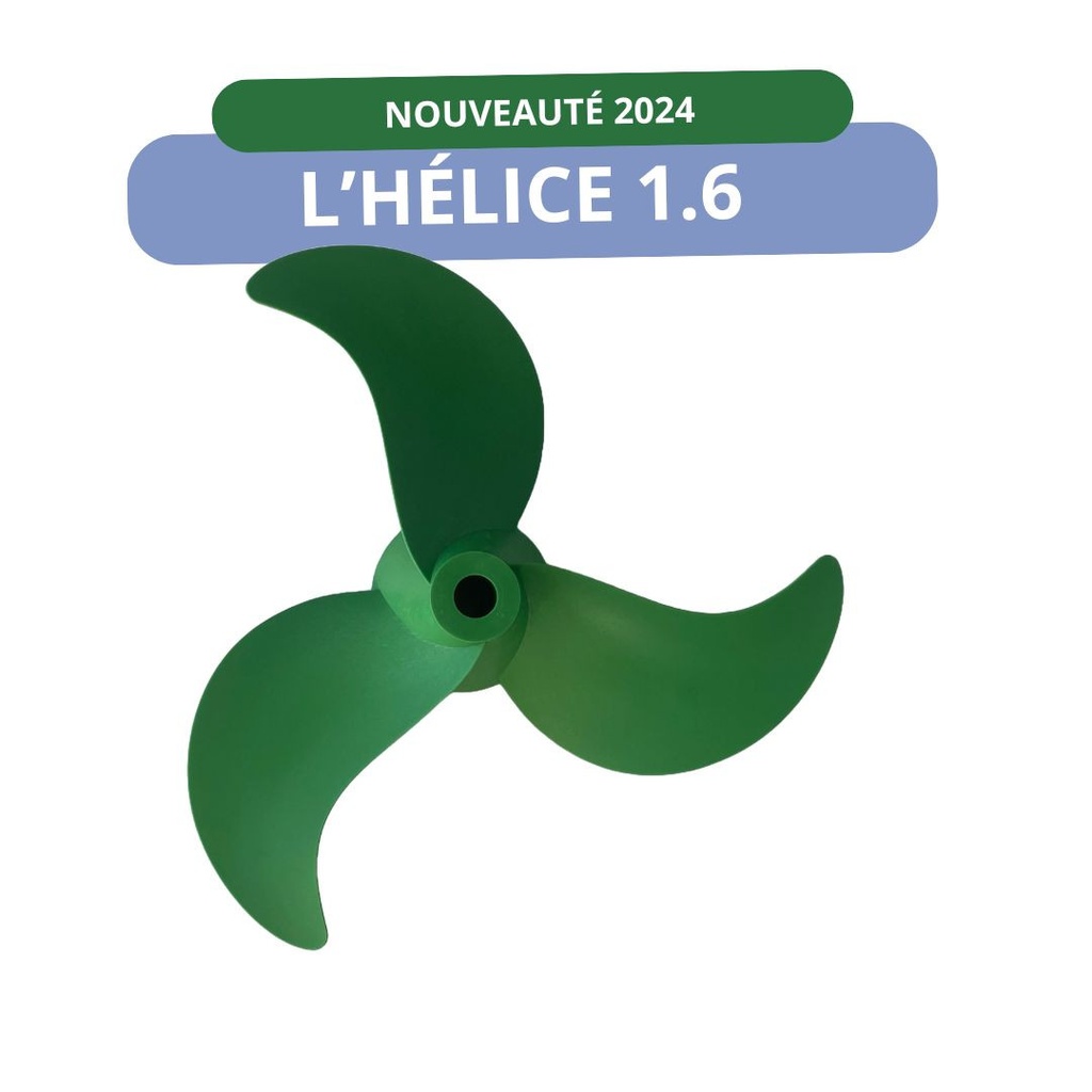 HÉLICE 1.6kW VERTE RENFORCÉE
