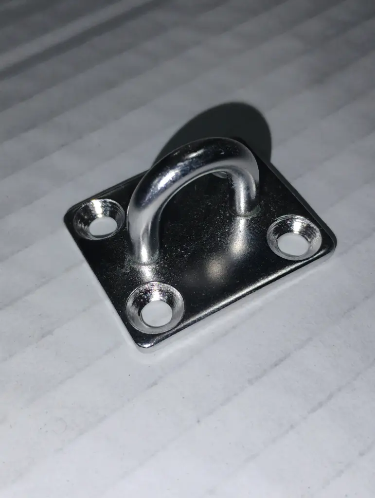 PONTET SUR PLATINE INOX 30mm x 35mm 