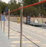 POTEAU GARDE CORPS INOX PONTON