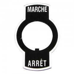 [B2794] PLAQUE MARCHE / ARRET 