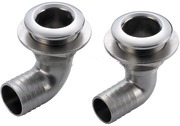 [B3597] STAINLESS STEEL ELBOW THRU-HULL FITTING