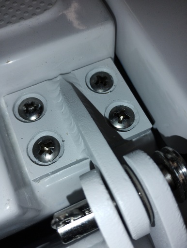 [B6193] WHITE INTERIOR TAILGATE HINGE (LEGEND)