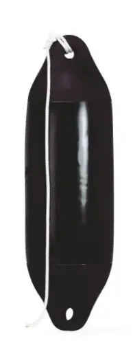 [B9172] PARE BATTAGE 13cm X 50cm NOIR (AVEC CORDAGE)