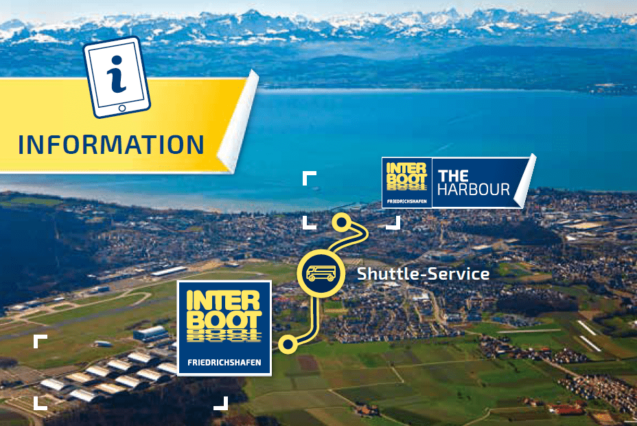 Plan du site du salon interboot navette entre les hangars et le port