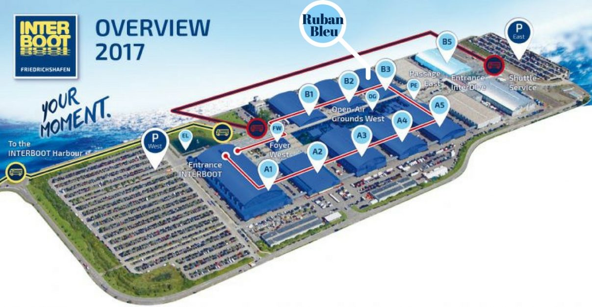 plan du site salon interboot hangar emplacement parking