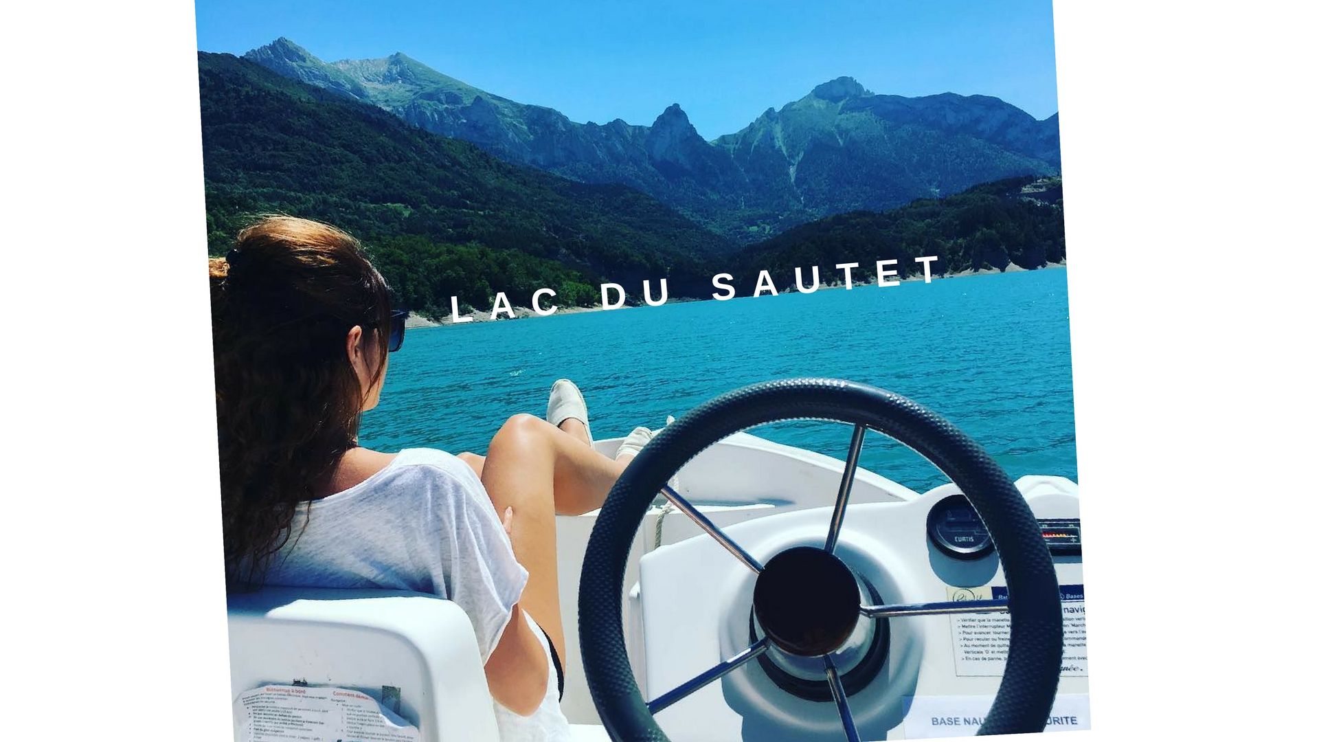 Sautet lake electric boat