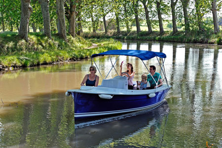 Canal du midi en bateau électrique