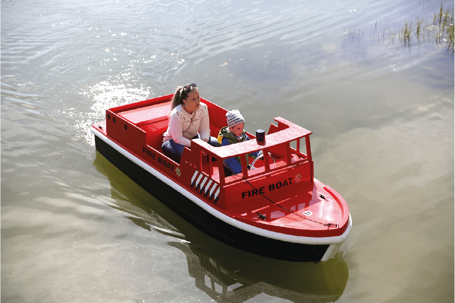 mini-bateau de pompier pour enfant
